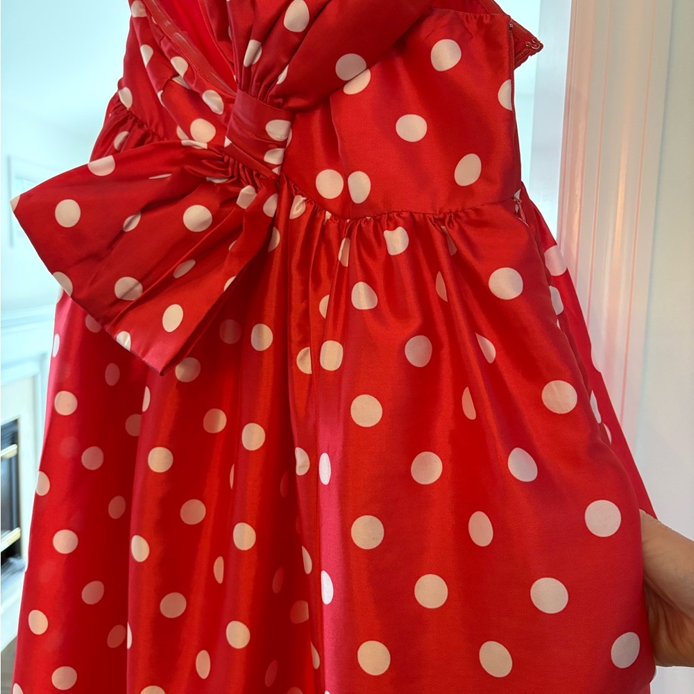 Atsu Bow Maxi Dress - red polka dot dress!!